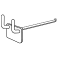 peg hole style display hook (pegboard / slatwall)